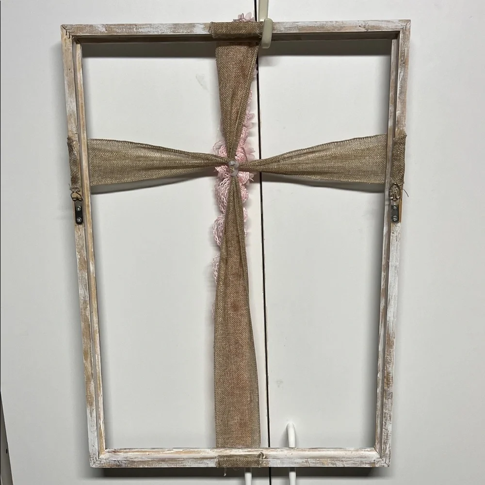 Pink Floral Wall Art Accent Frame